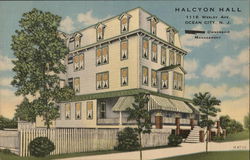 Halcyon Hall, 1116 Wesley Ave. Postcard