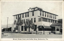 Brown House Hotel and Coffee Shop Postcard