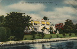 A Waterfront Home Miami Beach, FL Postcard Postcard Postcard