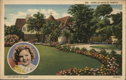 Home of Shirley Temple Actresses Postcard Postcard Postcard