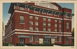 Textile Hall Postcard