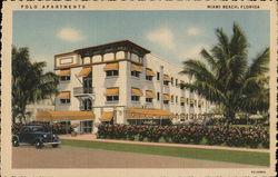 Polo Apartments Miami Beach, FL Postcard Postcard Postcard