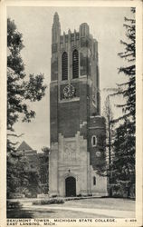 MIchigan State College - Beaumont Tower East Lansing, MI Postcard Postcard Postcard