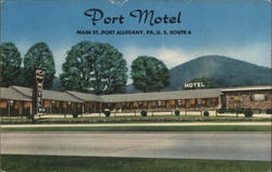 Port Motel, Main St., Port Allegany, PA., U. S. Route 6 Pennsylvania Postcard Postcard Postcard