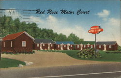 Red Rose Motor Court Harrisburg, PA Postcard Postcard Postcard