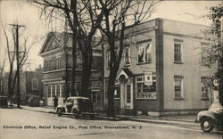 Chronicle Office, Relief Engine Co., Post Office Postcard