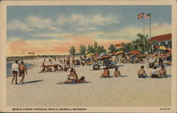 Paradise Beach Nassau, Bahamas Caribbean Islands Postcard Postcard Postcard