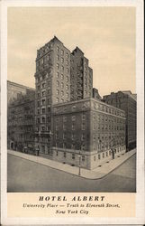 Hotel Albert New York, NY Postcard Postcard Postcard