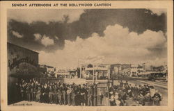 Sunday Afternoon at the Hollywood Canteen California Postcard Postcard Postcard