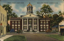 Liberty County Court House Near Camp Stewart Hinesville, GA Postcard Postcard Postcard