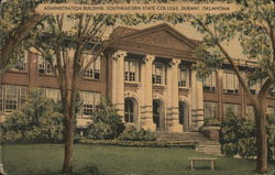 Administration Building at Southeastern State College Postcard