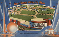 Food Exhibitors Building Postcard