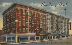 Broadway Hotel Boston, MA Postcard Postcard Postcard