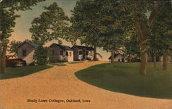 Shady Lawn Cottages Oakland, IA Postcard Postcard Postcard