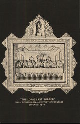 Hall of Religion - The Lords Last Supper 1933 Chicago World Fair Postcard Postcard Postcard