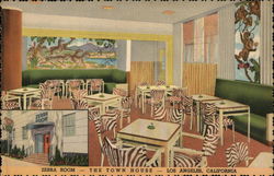 The Town House - Zebra Room Los Angeles, CA Postcard Postcard Postcard