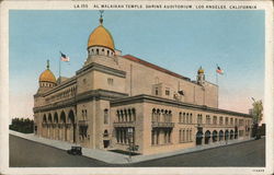 Al Malaikah Temple - Shrine Auditorium Postcard