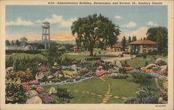 Administration Building - Sanitary District Normal, IL Postcard Postcard Postcard