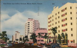 63rd Street and Collins Avenue Miami Beach, FL Postcard Postcard Postcard