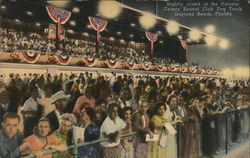 Volusia County Kennel Club - Grandstand Crowds Daytona Beach, FL Postcard Postcard Postcard