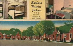 Barbara Fritchie Tourist Cabins Frederick, MD Postcard Postcard Postcard