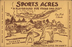 Sports Acres Estes Park, CO Postcard Postcard Postcard