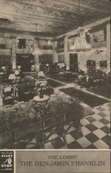 Benjamin Franklin Hotel - Lobby Philadelphia, PA Postcard Postcard Postcard