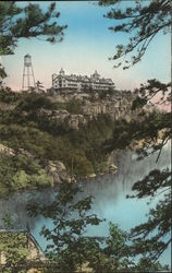 Cliff House from Wildmere Saddle Horse Stand, Lake Minnewaska Kerhonkson, NY Postcard Postcard Postcard