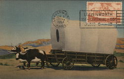 THE COVERED WAGON PRAIRIE SCHOONER OF THE WEST Albuquerque, NM Postcard Postcard Postcard