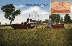 Harvesting Time Postcard