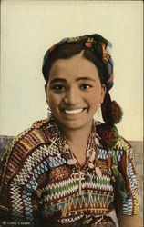 Indian Girl, San Antonio Aguas Calientes, Guatemala Native Americana Postcard Postcard Postcard