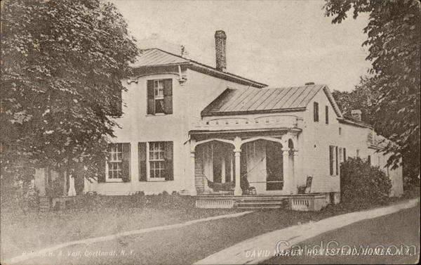 David Harum Homestead Homer, NY Postcard