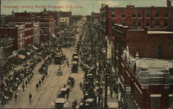 Broadway Looking North Oklahoma City, OK Postcard Postcard Postcard