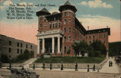 New Moody Hotel and Bath House Postcard