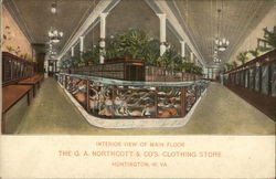 The G. A. Northcott & Co.'s Clothing Store Huntington, WV Postcard Postcard Postcard