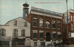 Street View of Police Headquarters Lockport, NY Postcard Postcard Postcard