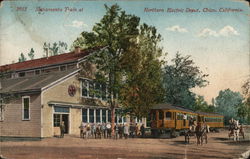 Sacramento Train at Northern Electric Depot Chico, CA Postcard Postcard Postcard