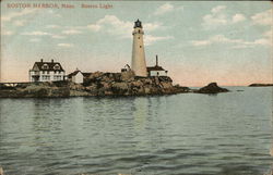 Boston Light Massachusetts Postcard Postcard Postcard