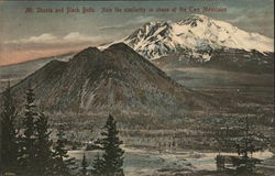 Mt. Shasta and Black Butte Mount Shasta, CA Postcard Postcard Postcard