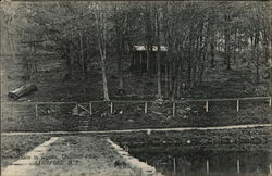 Cabin in Woods, Churchill Park Postcard