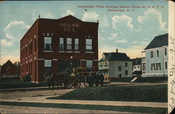 Schenectady Public Buildings, Steamer House No. 4, S.F.D. Postcard