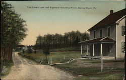 Fico Lovers Lane and Edgewood Boarding House Postcard