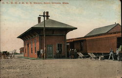 N. Y., N. H. & H. R. R. Station South Orleans, MA Postcard Postcard Postcard