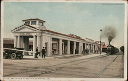 Santa Fe R.R. Station Postcard