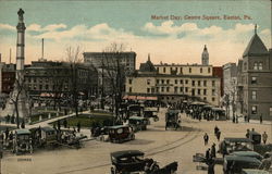 Market Day, Center Square Easton, PA Postcard Postcard Postcard