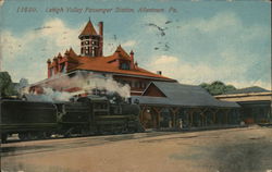 Lehigh Vallen Passenger Station Allentown, PA Postcard Postcard Postcard