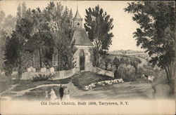 Old Dutch Church built in 1699 Tarrytown, NY Postcard Postcard Postcard