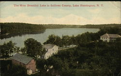 The Most Beautiful Lake in Sullivan County Postcard