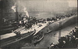 View of SS Eastland, Taken from South Side of River, Shortly After Accident Chicago, IL Disasters Postcard Postcard Postcard