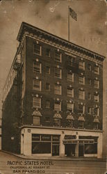 Pacific States Hotel Postcard